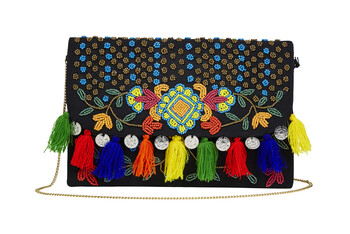 Coloured Tassel Bag