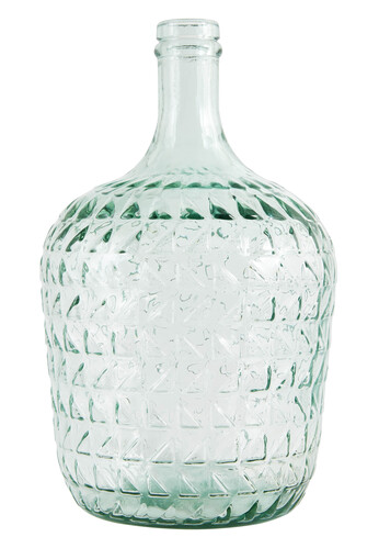 Clear Green Triangle Bottle