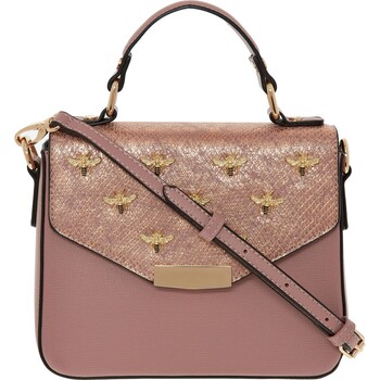 Blush & Rose Gold Tone Embellished Cross Body Bag