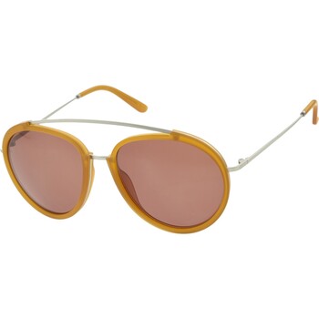 Honey Matte Aviator Sunglasses